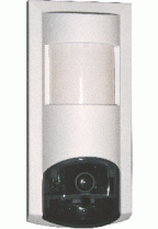 Domonial Funk-PIR-Melder mit Fl�chenoptik und integrierter s/w Kamera