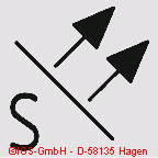 Symbol für Linienfoermiger Rauchmelder Sender