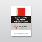 Telenot 61239 - Aufkl. ACHTUNG Alarmgesichert