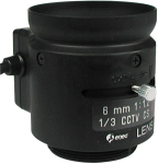 Diverse Videohersteller 47149 - F1,2/6mm DC-Objektiv mit Fokus Konstanth