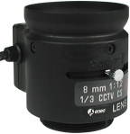 Diverse Videohersteller 47154 - F1,2/8mm DC-Objektiv mit Fokus Konstanth