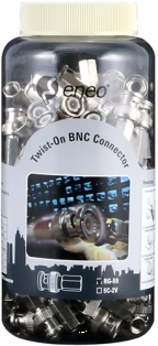 Diverse Videohersteller 88165 - 100 BNC-Drehstecker für RG59U-Kabel