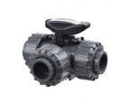 Stratos-Rauchansaugsysteme - 3-Wege-Kugelhahn mit L-Bohrung, für PVC