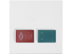 Ackermann-Clino 88882A3N - Abdeckplatte mit Tasten -rot und grün-