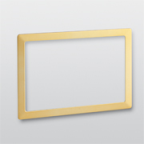 Telenot 100076723 - Design-Rahmen Gold aP