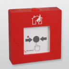 Telenot 100078347 - Handfeuermelder rot ABS