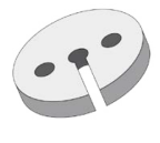 Novar Sicherheitsbeleuchtung EL-ILD-APA - Distanzplatte für EL-IL 13mm