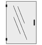 Novar Sicherheitsbeleuchtung EL-PLX100 - Sichttür für 1000mm Schrank