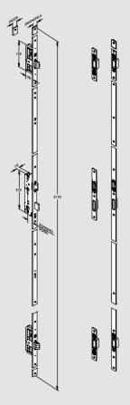 Dorma 15300027 - M-SVP 3000 H 65 / 92 DIN L PZ