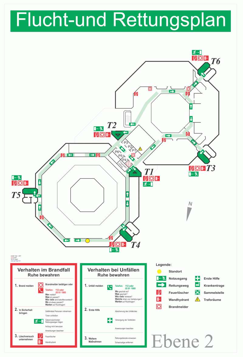 Flucht- und Rettungswegplan