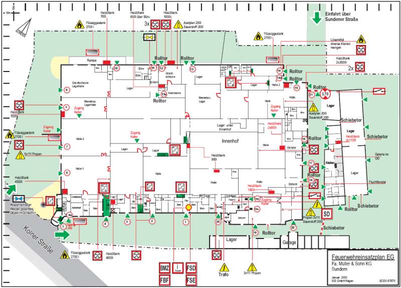 Beispiel 3 eines Feuerwehreinsatzplans