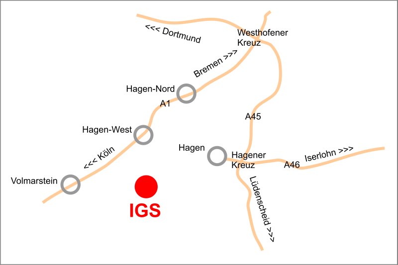 IGS - Industrielle Gefahrenmeldesysteme GmbH - Anfahrtsplan