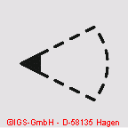 Symbol für Bewegungsmelder mit Mikrowelle